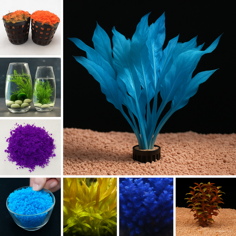 500pcs Aquarium Bonsai Plants Water Grasses Decorative Landscaping Turf Planting Indoor Home Garden