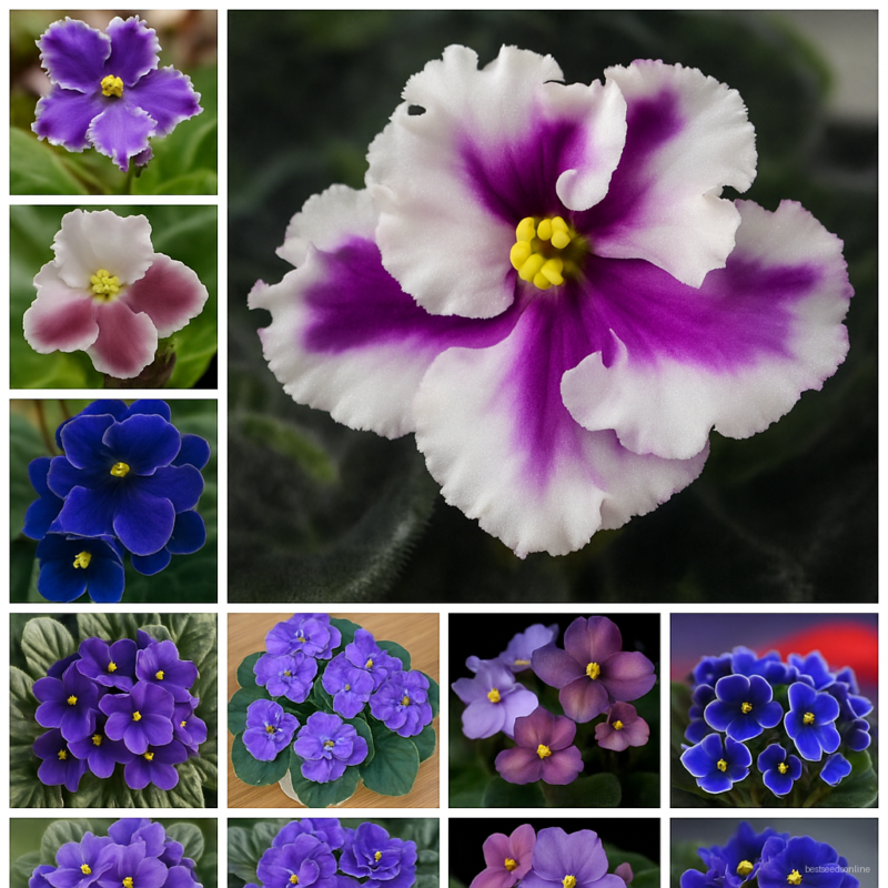 200 Pcs African Mini Bonsai Mixed Rare Flower Garden Potted Perennial Herb Indoor Plants Home Pot Planter