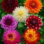 50 Pcsbag Dahlia Flower Bonsai Charming Not Bulbs High Germination Home Garden Potted Plan - 2