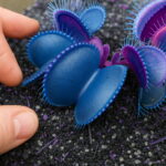 100 Pcs Potted Blue Insectivorous Plant Bonsai Dionaea Muscipula Rare Venus Flytrap Purify Air - 4