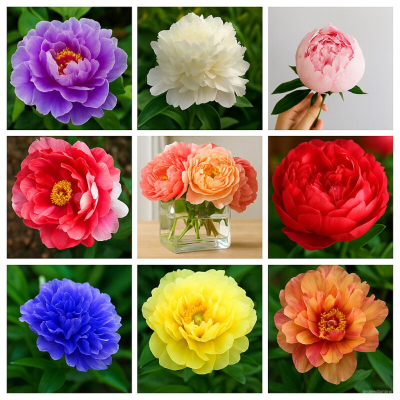 Peony Flower Garden Bonsai National Plants Mix 24 Colors 10 Pcsbag