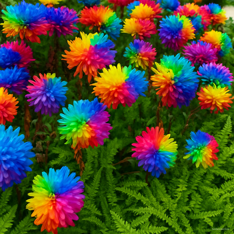 200pcs Rainbow Chrysanthemum Flores Bonsai Flower Plantas Potted Plant Perennial Flowers Home
