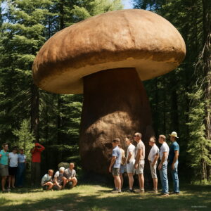 120 Pcs Delicious Green Vegetable Giant Mushroom Bonsai Organic Plant In Garden Courtyard Happy Farm - 2