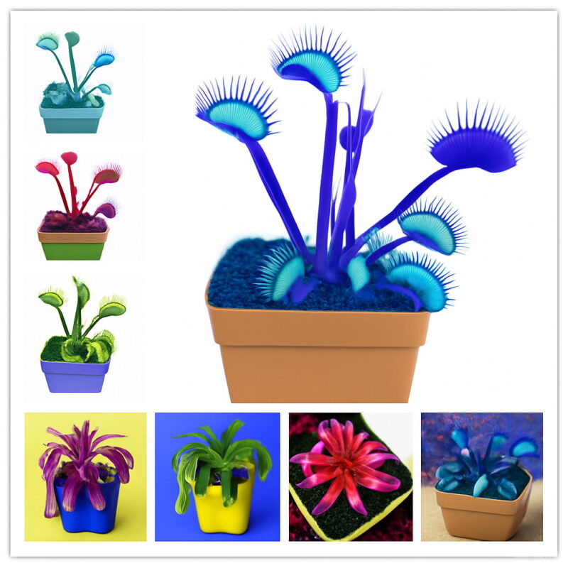 Bonsai 100 Pcsbag Rare Flycatcher Potted Mixed Insectivorous Plant Dionaea Muscipula Giant Clip Venus Flytrap Ship