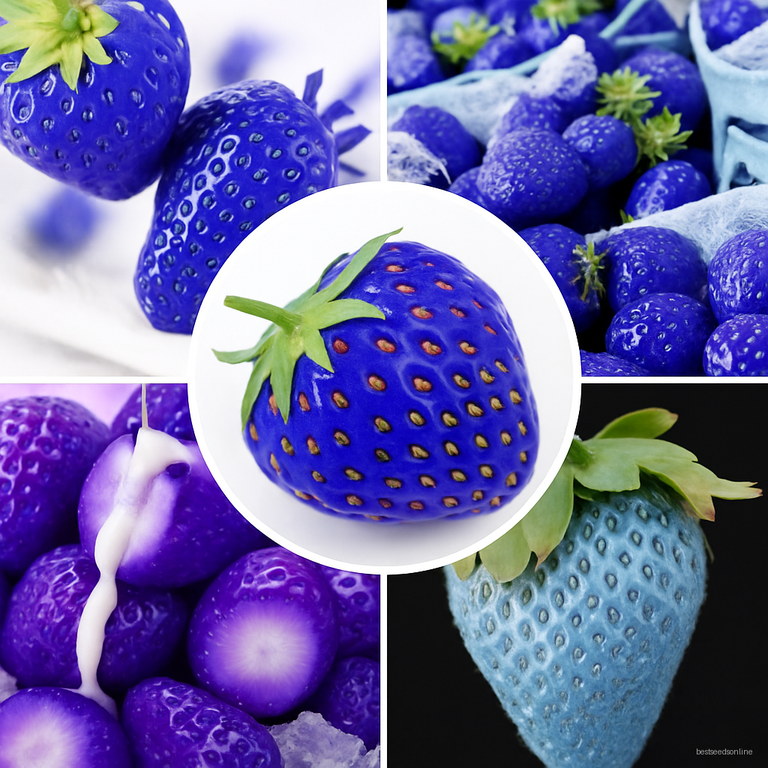 50pcs Rare Blue Strawberry Fruit Seeds Free