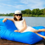 Grey Oversized Luxury Comfortably Accommodate Two Float Beanbag Pool Floating Bean Outdoor Furniture Sofa - 5 Grey Oversized Luxury Comfortably Accommodate Two Float Beanbag Pool Floating Bean Outdoor Furniture Sofa - 5