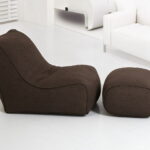 Outdoor Beach Relax Bean Chair Living Room Dark Grey Beanbag Sofa - 4 Outdoor Beach Relax Bean Chair Living Room Dark Grey Beanbag Sofa - 4