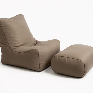 Outdoor Beach Relax Bean Chair Living Room Dark Grey Beanbag Sofa - 2