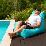 Beach Bean Chair Outdoor Garden Sofa Seat External Beanbag Sitsack Door Side Home Furniture Set - 4 Beach Bean Chair Outdoor Garden Sofa Seat External Beanbag Sitsack Door Side Home Furniture Set - 4