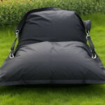 Buggle Up Bean Outdoor Chair In Solid Black Big Pillow Relax Cushion Furniture - 5 Buggle Up Bean Outdoor Chair In Solid Black Big Pillow Relax Cushion Furniture - 5