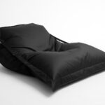 Buggle Up Bean Outdoor Chair In Solid Black Big Pillow Relax Cushion Furniture - 2 Buggle Up Bean Outdoor Chair In Solid Black Big Pillow Relax Cushion Furniture - 2