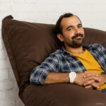 Light Grey Color Waterproof Bean Beanbag Outdoor Garden Cushion Seat Furniture - Solid Black - 6 Light Grey Color Waterproof Bean Beanbag Outdoor Garden Cushion Seat Furniture - Solid Black - 6