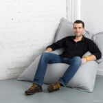 Light Grey Color Waterproof Bean Beanbag Outdoor Garden Cushion Seat Furniture - Solid Black - 5 Light Grey Color Waterproof Bean Beanbag Outdoor Garden Cushion Seat Furniture - Solid Black - 5