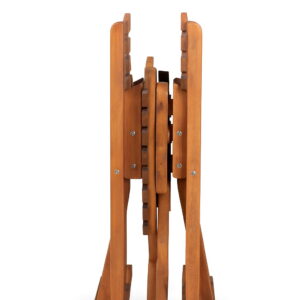 Folding Bistro Set Wooden Table And Chairs Patio Indoor & Outdoor Furniture Chair Balcony - 2