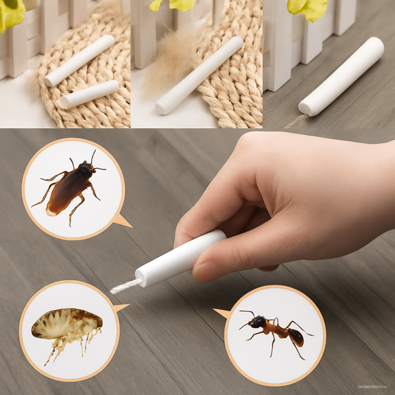 2pcs Pack Kill Cockroach Pen Ant Capture Chalk Household Medicine