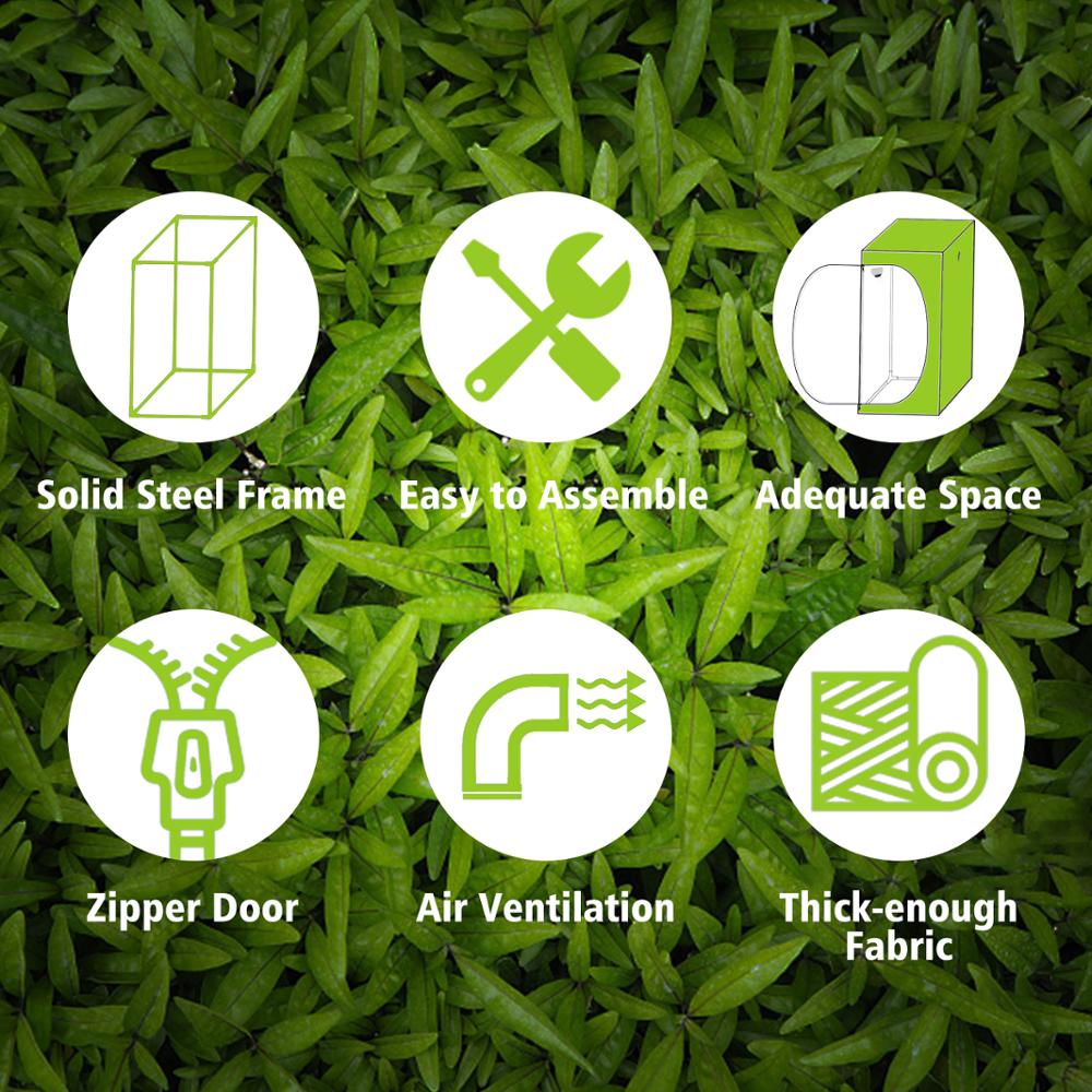 Spider Farmer Indoor Hydroponic Plant Growing Tent 5x5 Reflective Oxford With Light Accessories 150x150x200cm - 6