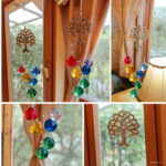 H & D Crystal Suncatcher Chakra Colors Balls Prism Tree Of Life Window Hanging Pendant Rainbow Sun Catcher Christmas Home Decor - 3