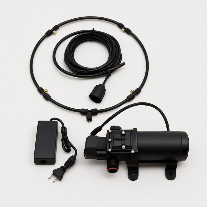 F276 High Pressure Booster Diaphragm Water Pump Sprayer 12v 5l Min 160 Psi Mist Food Grade Pe Fan Ring System