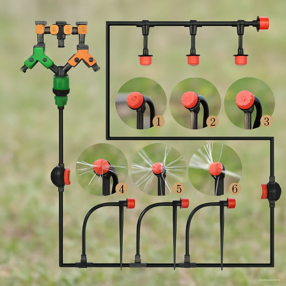 5 Pcs Quick Connectors Irrigation Hose Connect Fast Coupling Pipe 3 4