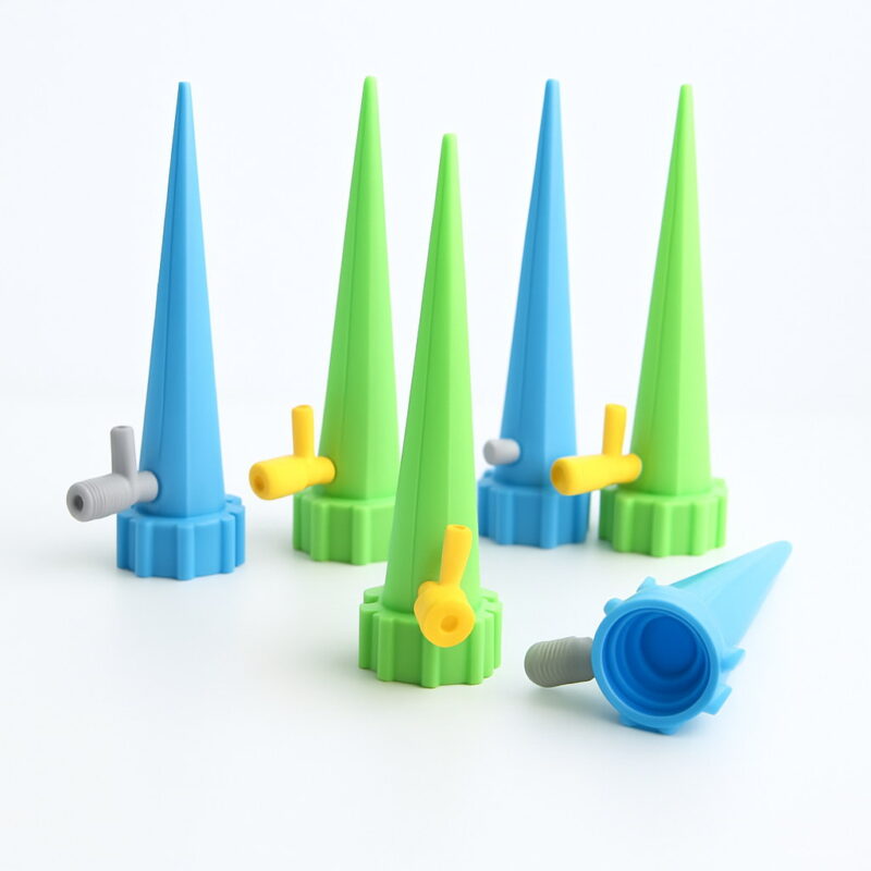 12pcs Garden Cone Lazy Auto Watering Seepage Spike Adjustable Valve Plant Flower Waterers Bottle Irrigation Practical Sprinkler