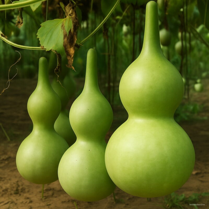 30 Pcs Bottle Gourd Bonsai Big Wine Spoon Lagenaria Siceraria Calabash Vegetable Home Garden Seeds