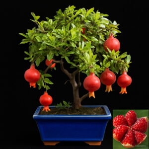 50 Pcs Black Pomegranate Bonsai Delicious Perennial Organic Fruit Tree Potted Succulent Plant Home Garden Decor Seeds - 2