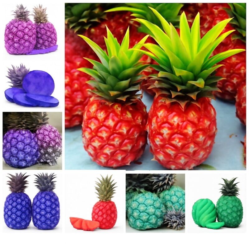 100 Pcs Fruits And Vegetables Flores Pineapple Plantas Sweet Juicy Fruit Exotic Bonsai Potted Plant Decoration Home Garden Seeds