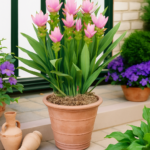 50 Pcs Thailand Blue Curcuma Bonsai Also Called Tulip Flower A Of The Family Garden Plant Seeds - 2 50 Pcs Thailand Blue Curcuma Bonsai Also Called Tulip Flower A Of The Family Garden Plant Seeds - 2