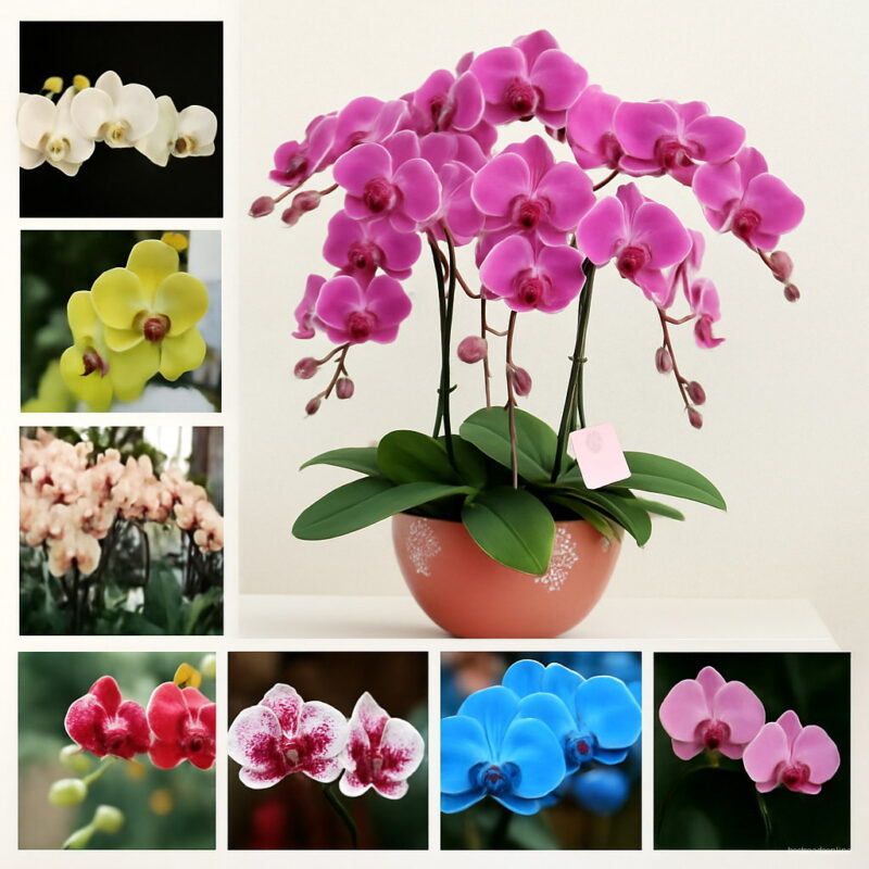 16 Kinds 100 Colorful Iris Bonsai Flower Plants Indoor Plant Heirloom Tectorum Phalaenopsis Orchid Home Garden Seeds