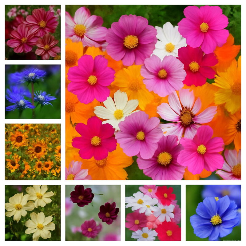 100 Pcs Cosmos Bonsai Amazing Rainbow Coreopsis Flower Plant Chrysanthemum Home Garden Flowers Beautiful Your Seeds