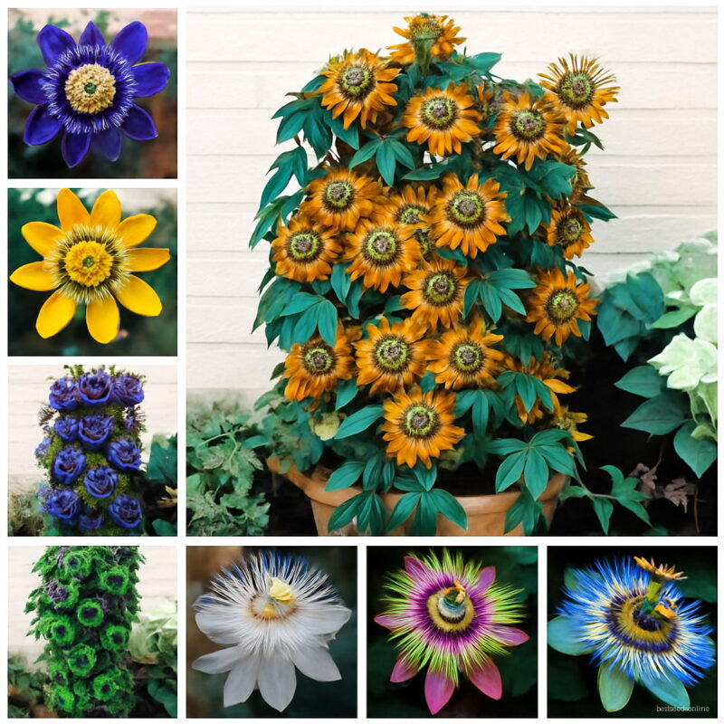 100 Pcs Pack Passion Flower Flores Vine Fruit Passiflora Bonsai Plant Plantas Diy Home Garden Organic Tropical Seeds