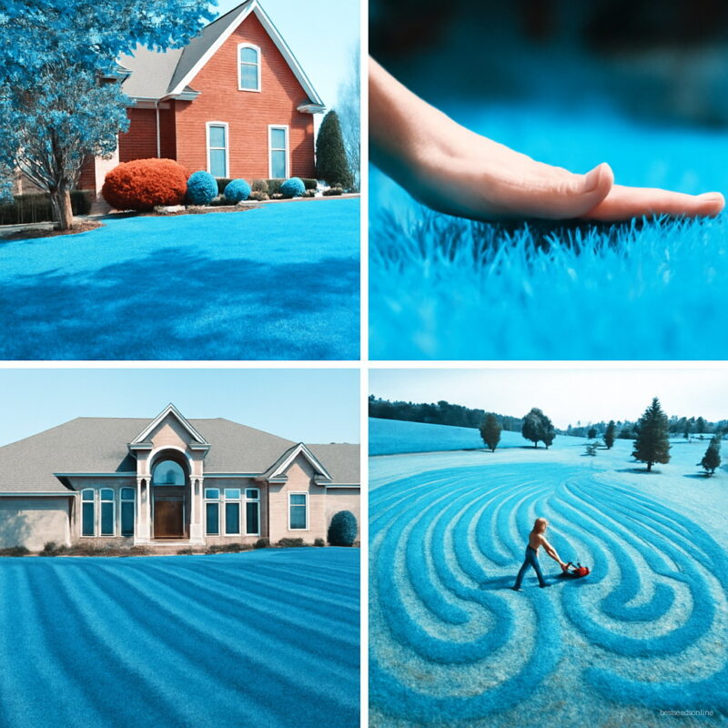 Big 500 Pcs Sky Blue Grass Bonsai Lawn Perennial Garden Outdoor Ornamentals Germination Rate Of 95% & Seeds