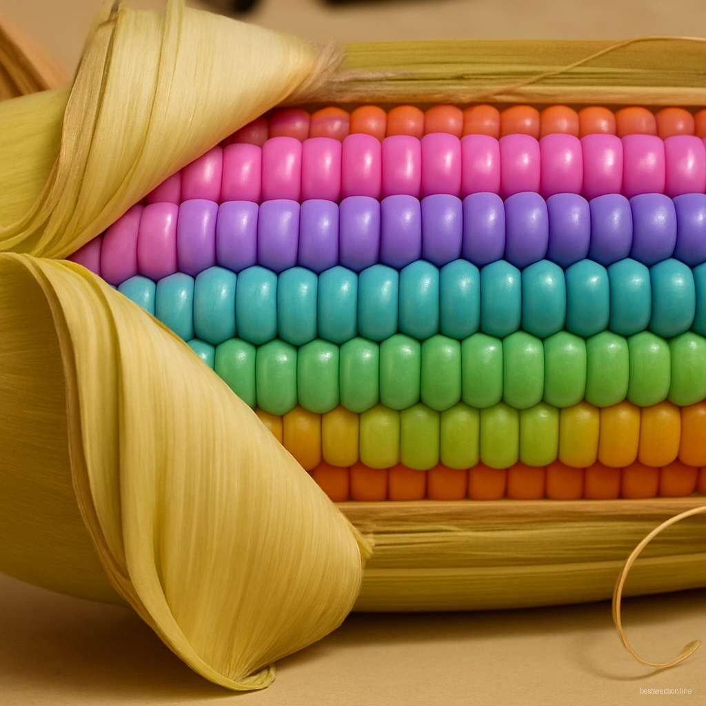 20pcs Sweet Rainbow Colorful Corn Bonsai Grain High-quality Vegetables Plants Home Garden To Seeds - 4