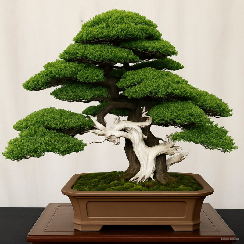 Hot 50 Pcs Juniper Bonsai Tree Potted Office Plants Purify The Air Absorb Harmful Gases Seeds