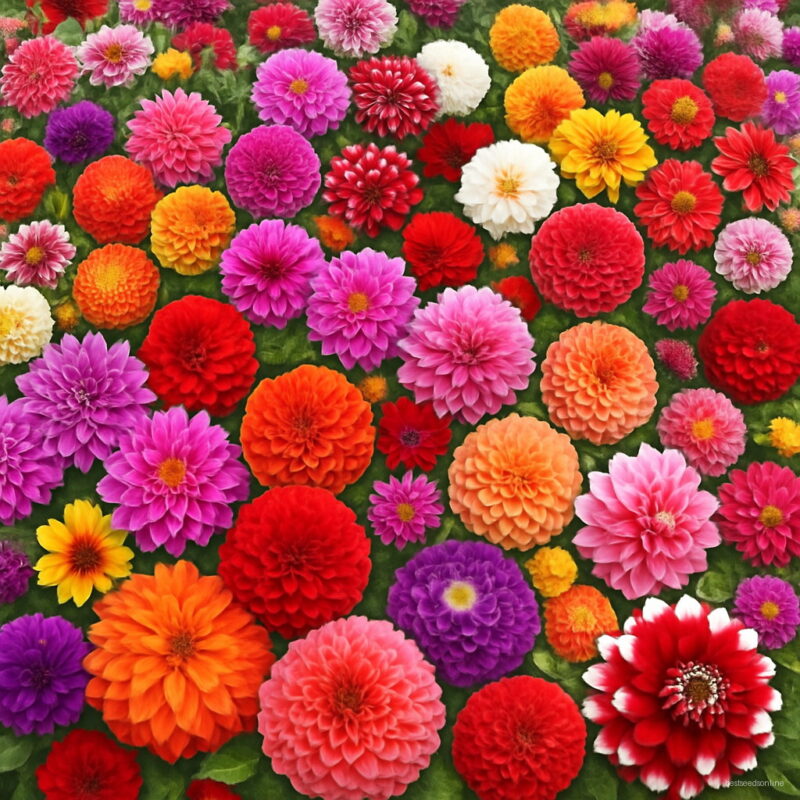 Hardy Heat-resisting Perennial Dahlia Flower Seeds 50 Pack Light Fragrant Garden Bonsai Decoration Seed Planting