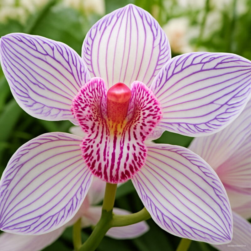 50 Pieces Purple Cymbidium Seeds Garden Terrace Orchid Bonsai Potted Indoor Flowers Bulbs Perennial Plants