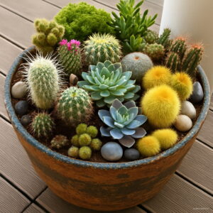On 200 Pcs African Cactus Seeds Mixed Succulent Tree Plant Purify Air Bonsai Resistant Heat Care Creative & Gifts