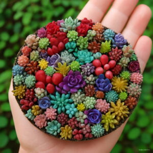 50pcs Mini Potted Succulents Bonsais Garden Decoration Bonsai Flower Plants Stone Blue Lotus Home Seeds
