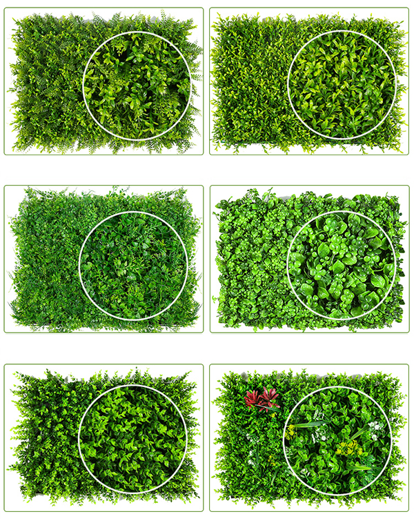 Faux Boxwood Wall Lawn Decor Artificial Grass Turf Outdoor Simulation Flower Seeds For Landscaping - 37