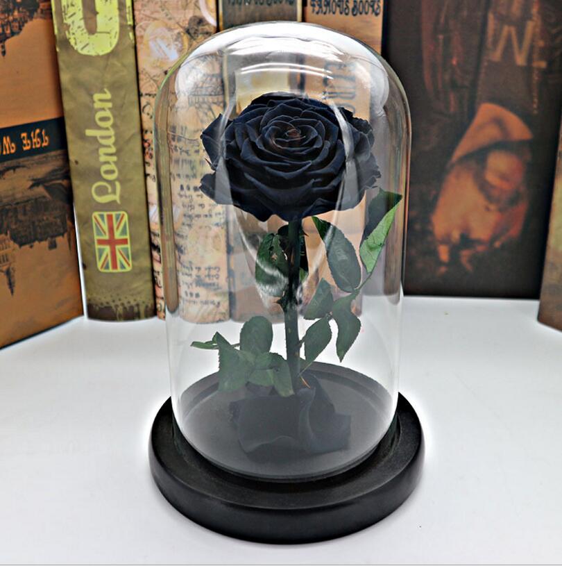 Everlasting Rose Blossom In Glass Dome Preserved Freshness 10 Unique Color Choices Perfect For Special Occasions - 8