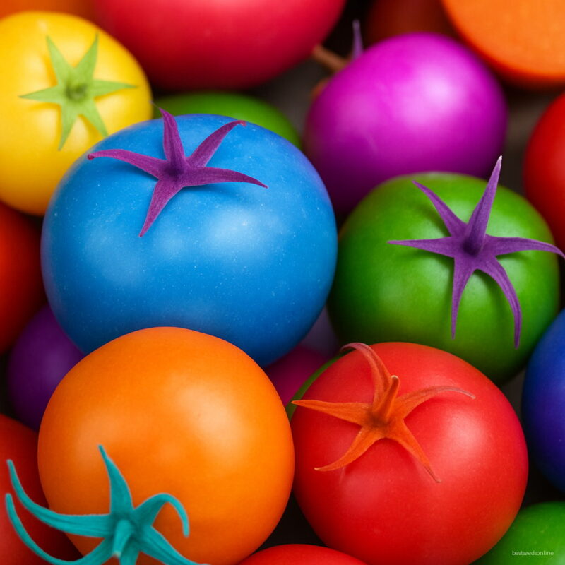 Big 100pcs Rainbow Tomato Bonsai Ornamental Pot Organic Heirloom Plantas Vegetables Herb Food Home Garden Plant B Seeds