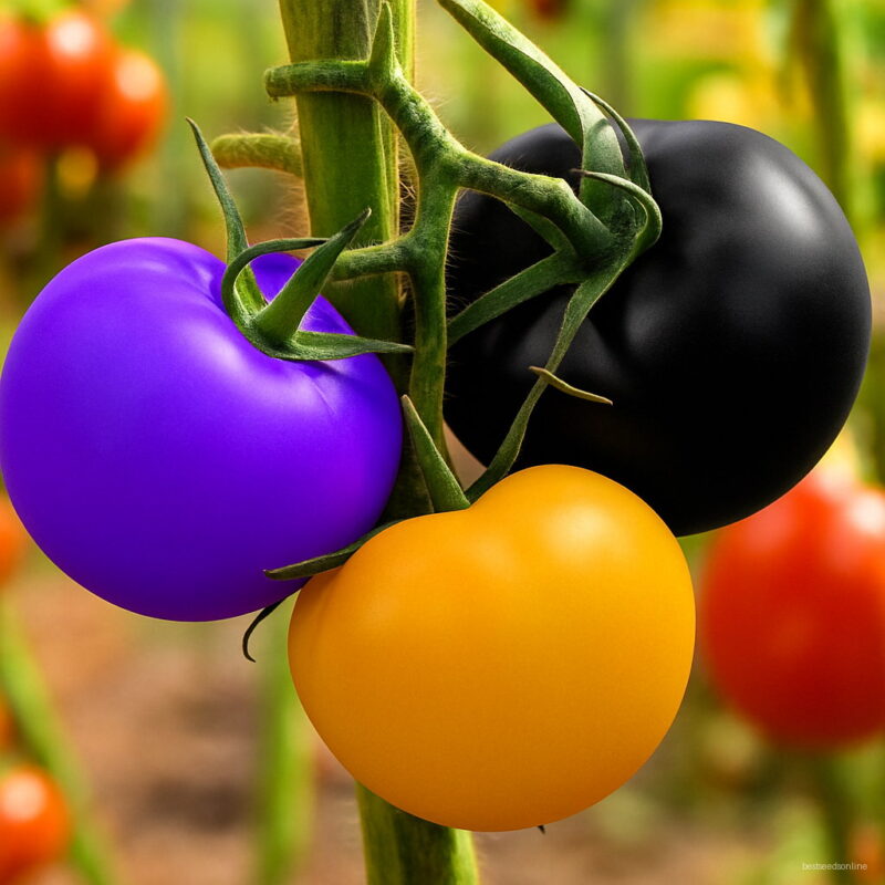 100 Pcs Rainbow Prince Tomato Bonsai & Vegetable Plant - Inch Extra-large Extra-meaty Extra-tasty Uzrk8n Seeds