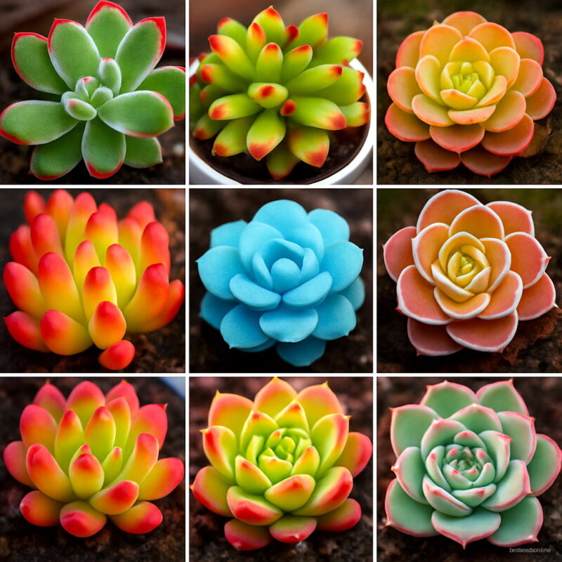 Bonsai 100pcs Mix Lithops Living Stones Succulent Cactus Organic Garden Bulk Plants Potted Seeds