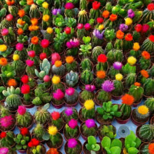100pcs Mixed Rainbow Cactus Bonsai Plants Colorful Succulents Flower Perennial Planting Potted Home Garden Seeds - 2