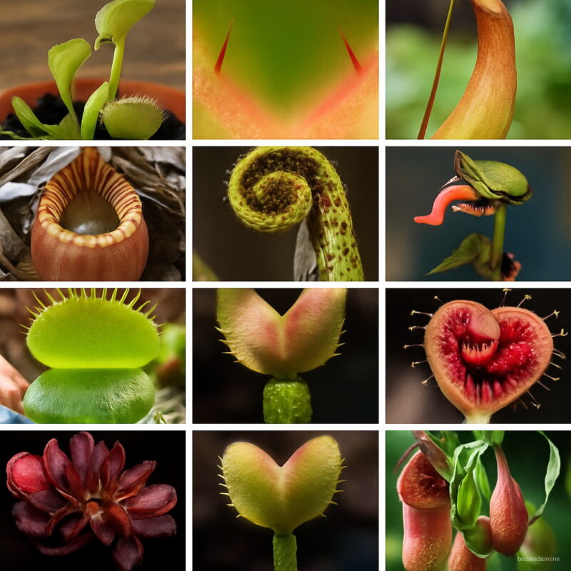 Bonsai 50pcs Mixed Multifarious Nepenthes Carnivorous Plant Succulent Dionaea Muscipula Potted Planting Home Garden Supplies Seeds