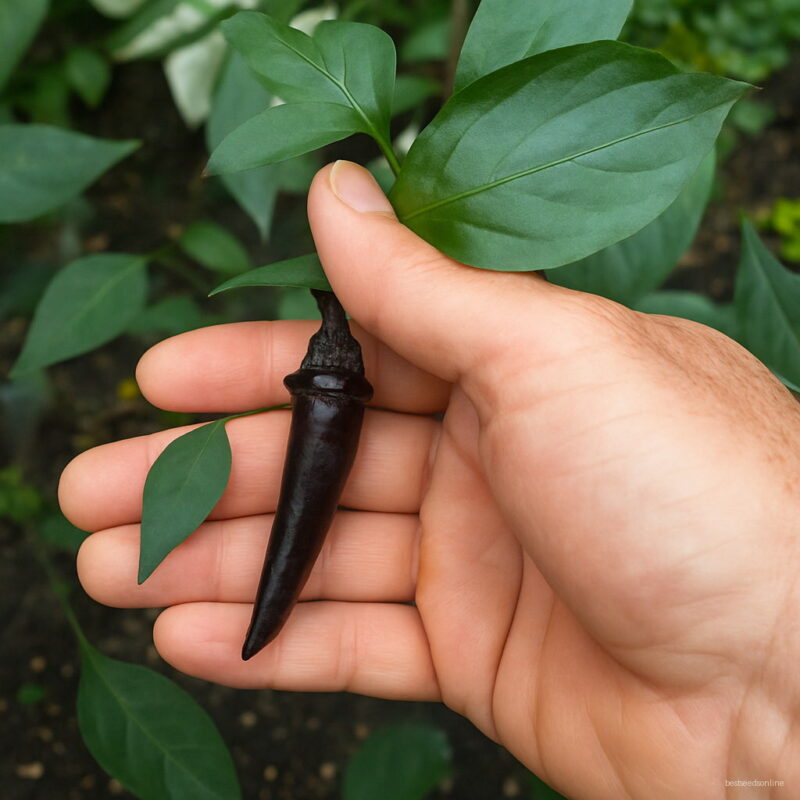 Bonsai 50pcs Black Chili Organic Hot Pepper Vegetable Planting Potted Home Garden Supplies Seeds