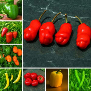 Bonsai 200 Pcs Giant Penis Spices Spicy Chili Capsicum Plants Fruit Various Vegetable Hot Pepper Seeds