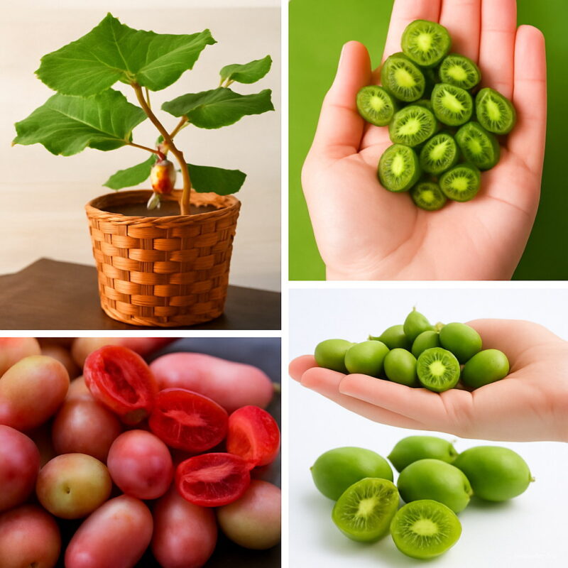 100 Pcs Lot Kiwi Fruit Bonsai Mini Plants Delicious Organic Vegetable Home Garden Seeds