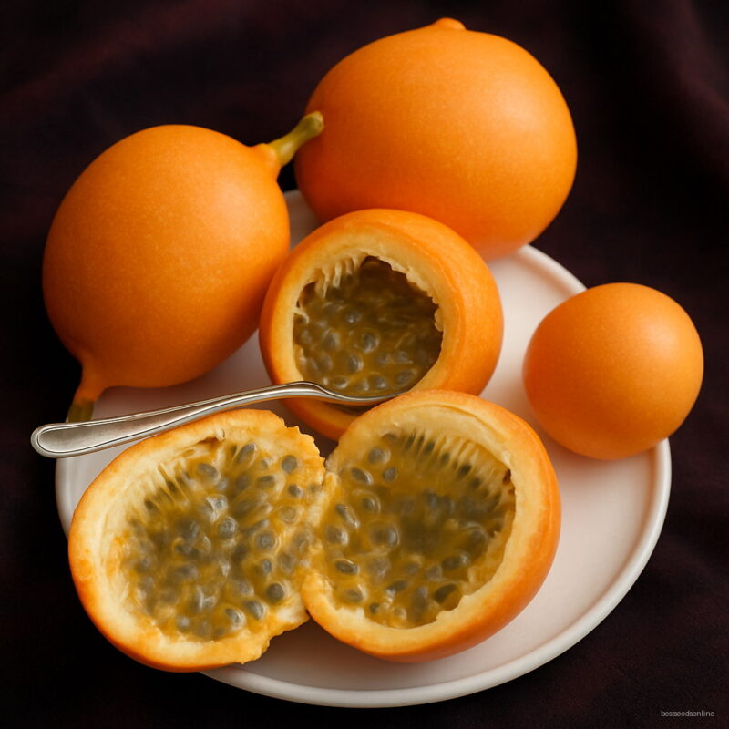 10pcs Orange Yellow Passion Bonsai Fruit Passiflora Sweet Home Garden Planting Seeds