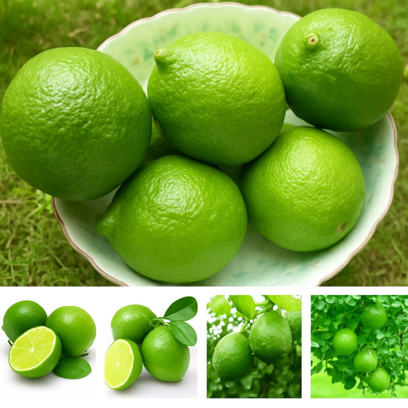 Bonsai Plants 10 Pcs Kaffir Lime Citrus Aurantifolia Organic Fruit Lemon Tree High Vitamin Good Health Pot Seeds